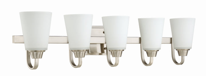 Craftmade Grace 41905-BNK Bath Vanity Light 37 in. wide - Brushed Polished Nickel