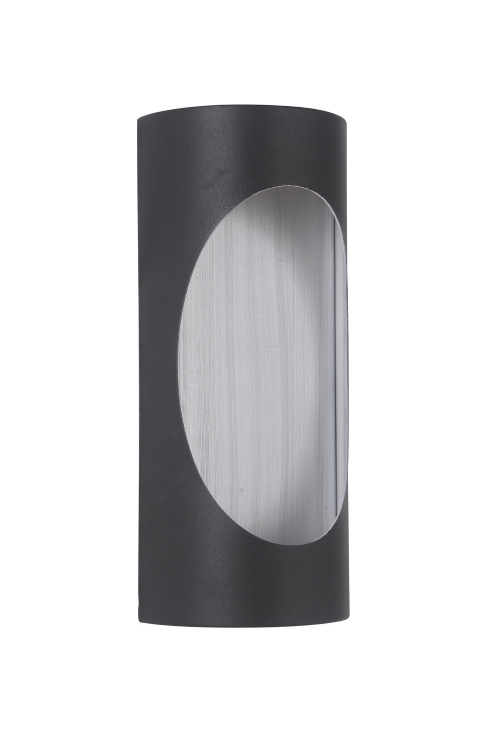 Craftmade Lighting Z3102-TBBA-LED Modern Ellipse Outdoor Matte Black/Brushed Aluminum