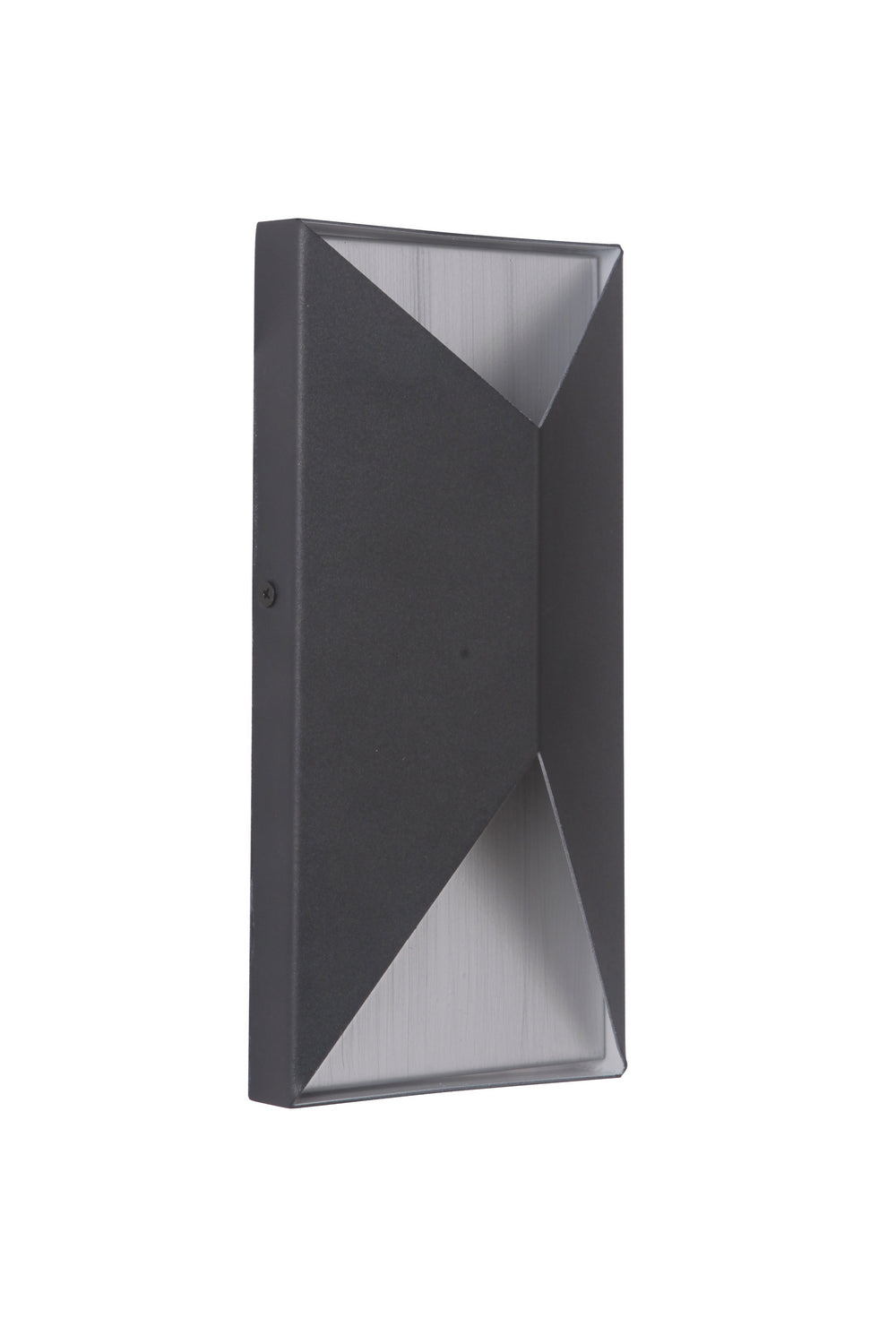 Craftmade Lighting Z3402-TBBA-LED Modern Peak Outdoor Matte Black/Brushed Aluminum