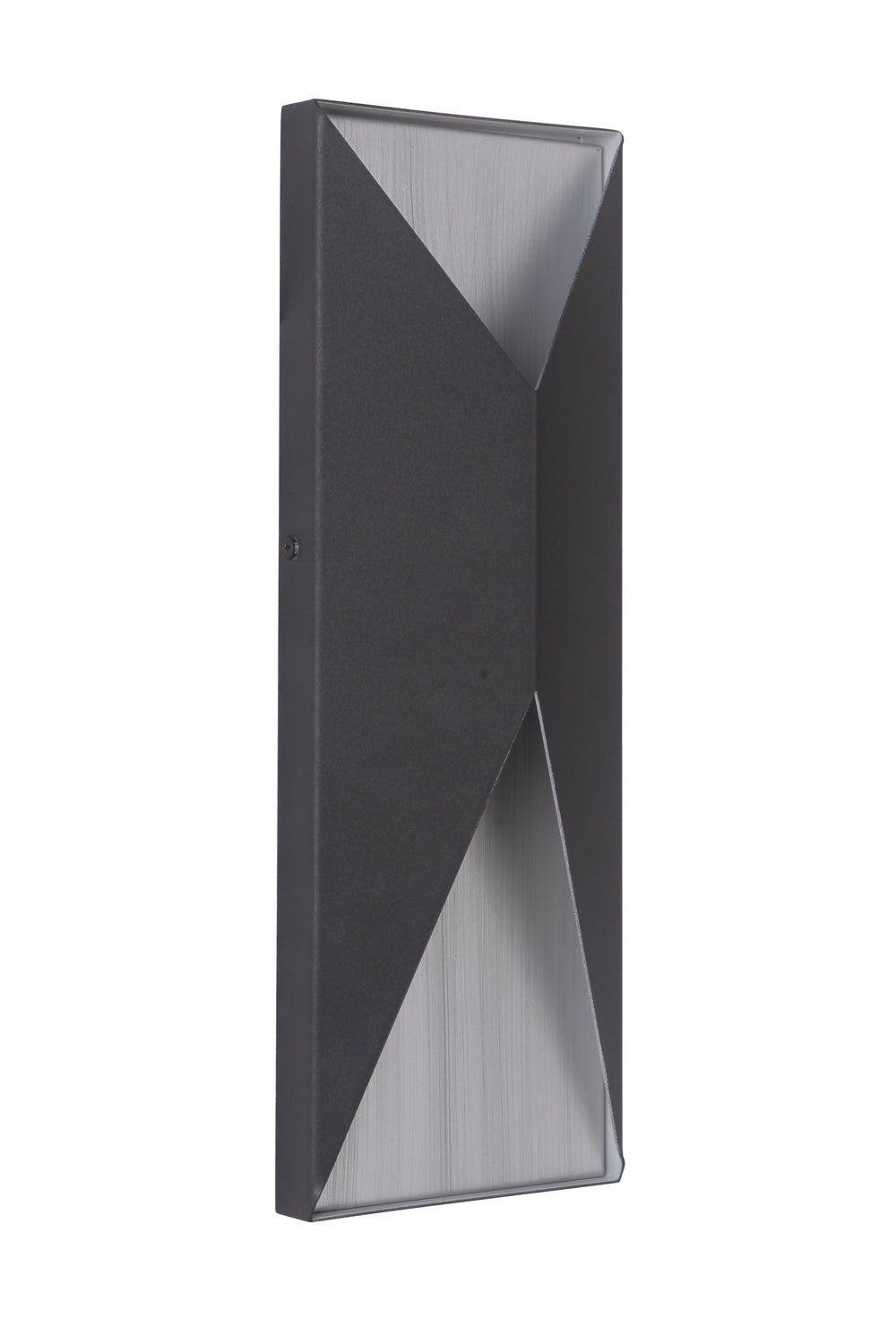 Craftmade Lighting Z3412-TBBA-LED Modern Peak Outdoor Matte Black/Brushed Aluminum