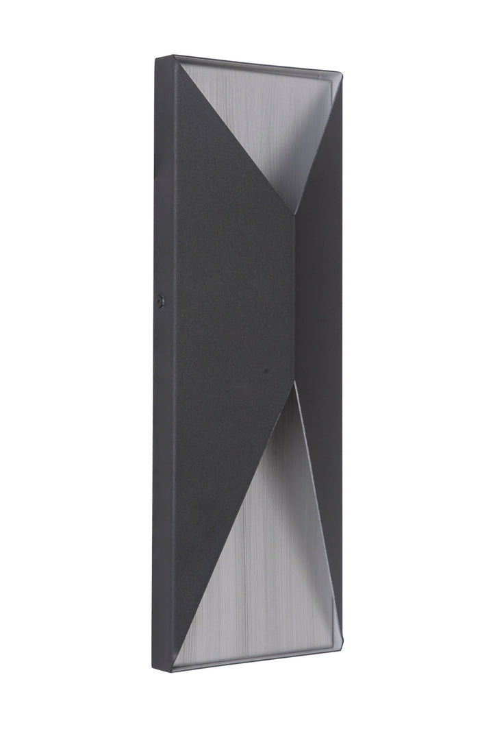 Craftmade Lighting Z3412-TBBA-LED Modern Peak Outdoor Matte Black/Brushed Aluminum