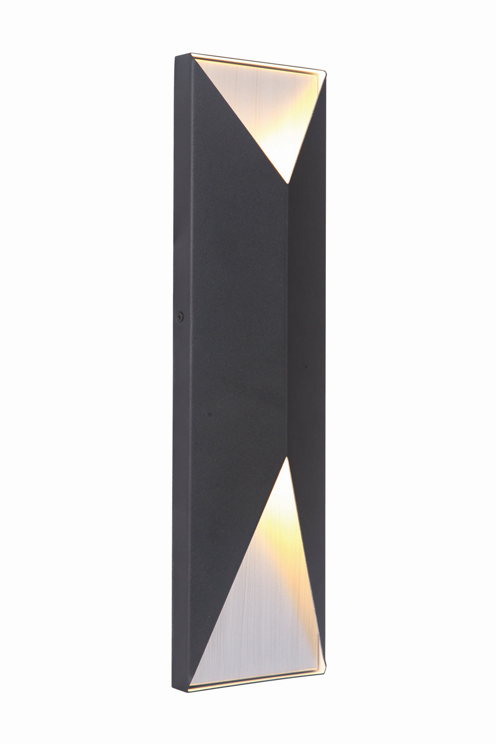 Craftmade Lighting Z3422-TBBA-LED Modern Peak Outdoor Matte Black/Brushed Aluminum