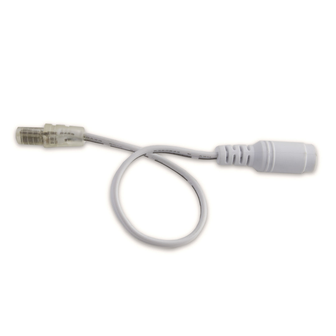 Diode Led Lighting DI-10MM-WL-DC-M-25  Plug To Dc Adapter Connector Decor White