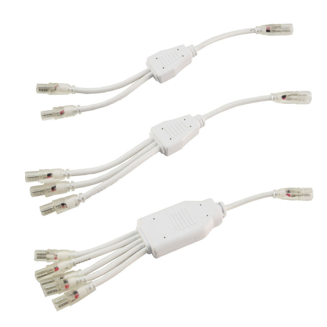 Diode Led Lighting DI-10MM-WLSP2-25  Led Splitter Plug Decor White