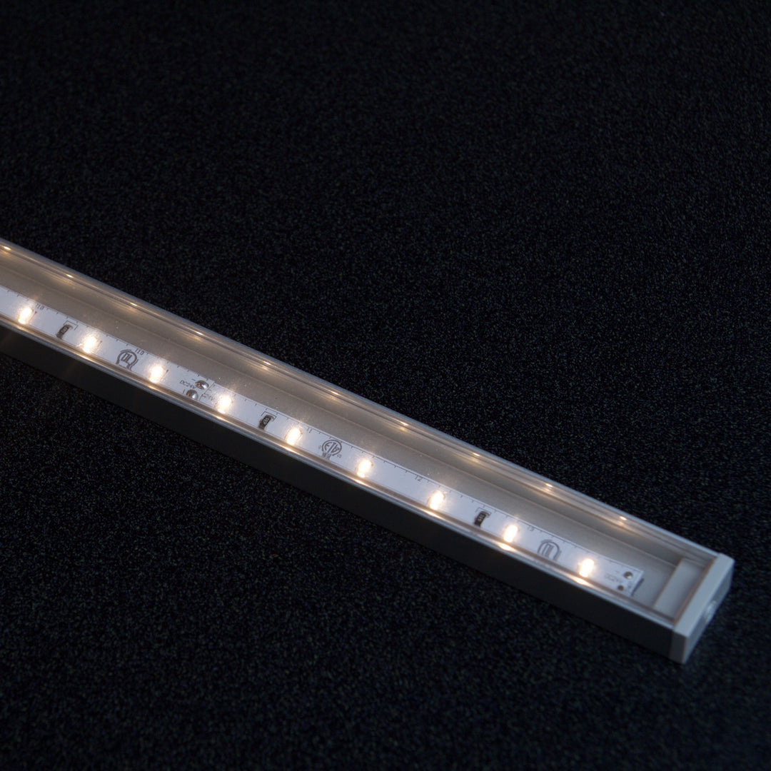 Diode Led Lighting DI-CPCHC-CL96-10 Chromapath Channel Cover Decor Pewter, Nickel, Silver
