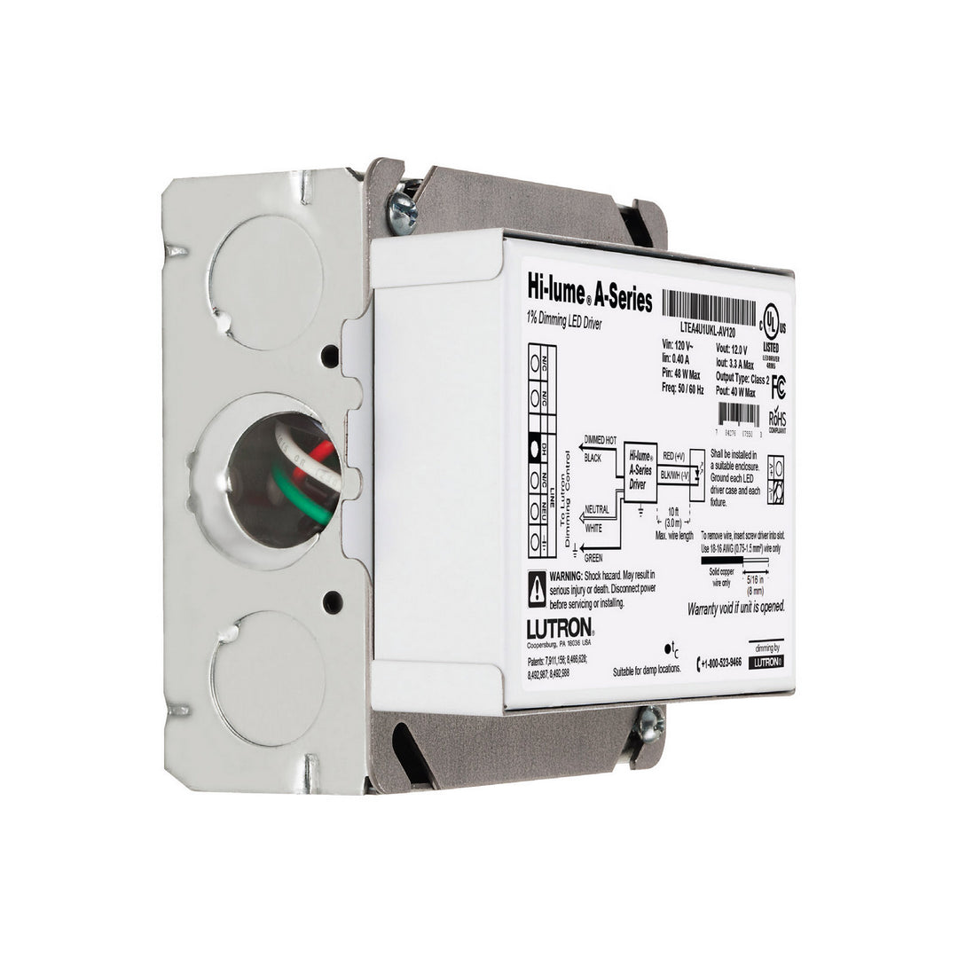 Diode Led Lighting DI-DM-12V40W-L3D  Dimmable Driver Decor Pewter, Nickel, Silver
