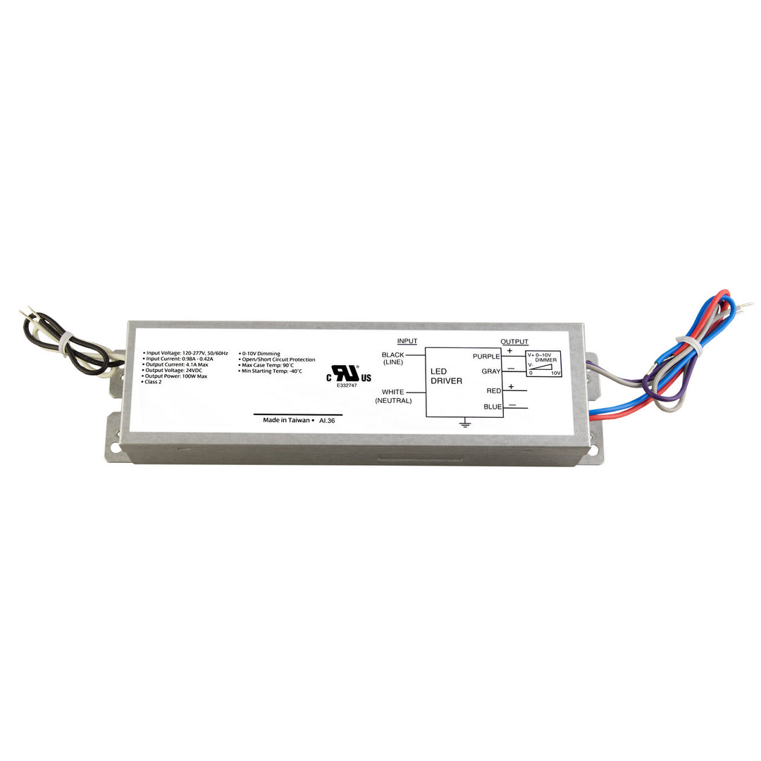 Diode Led Lighting DI-DM-24V100W-0-10V  Dimmable Driver Decor Pewter, Nickel, Silver