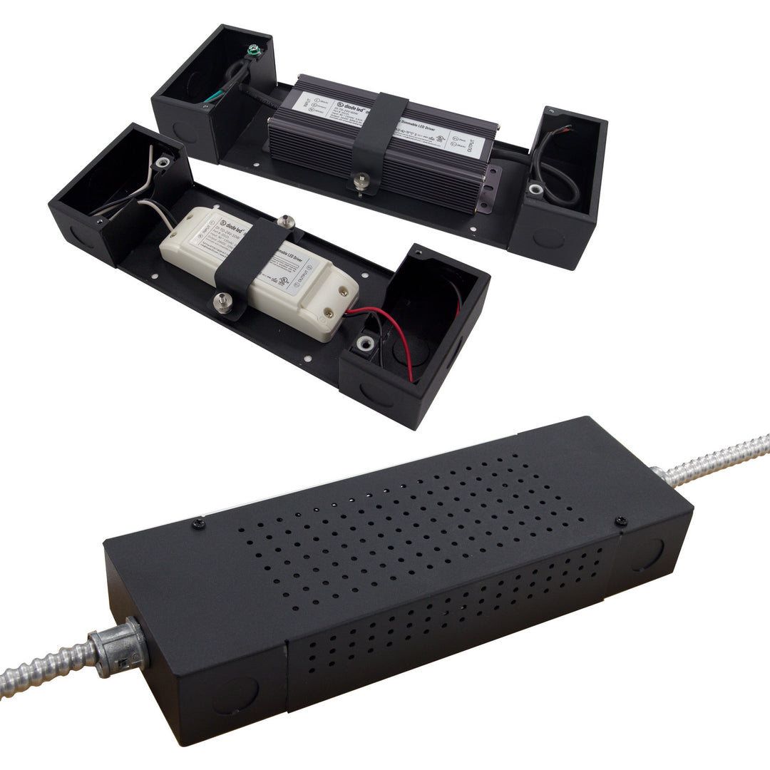 Diode Led Lighting DI-JBOX-LPL Lo-Pro Junction Box Decor Bronze / Dark