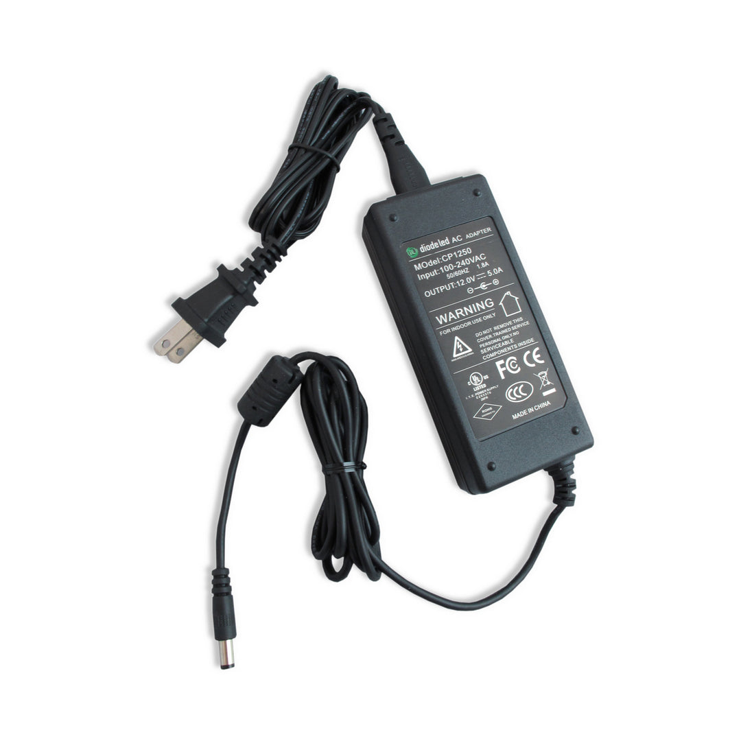 Diode Led Lighting DI-PA-12V60W-CL2-B  Plug-In Adapter Decor Black