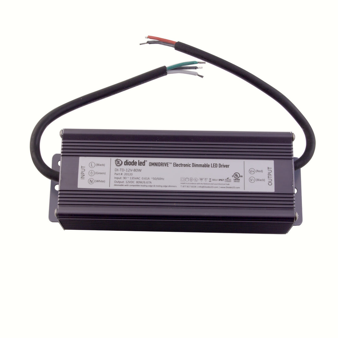 Diode Led Lighting DI-TD-12V-120W Omnidrive Electronic Dimmable Driver Decor Bronze / Dark