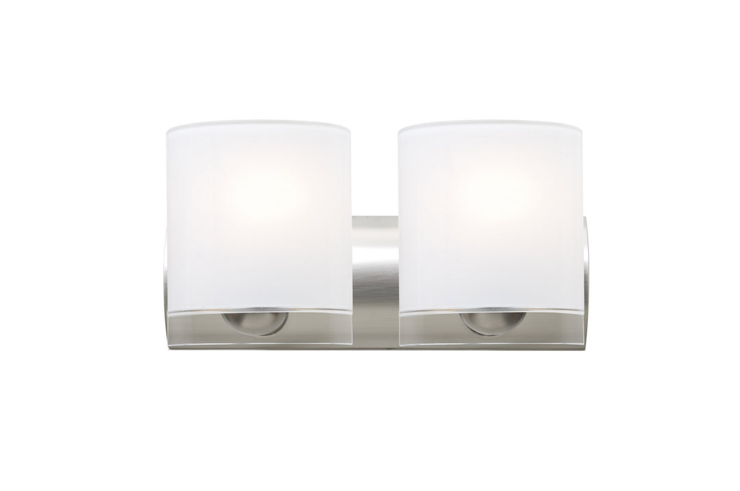 Besa Celtic 2WZ-CELTICCL-SN Bath Vanity Light 15 in. wide - Satin Nickel