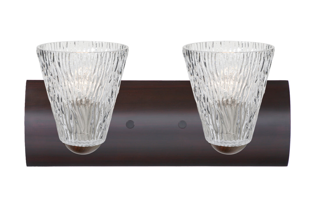 Besa Nico 2WZ-NICO5CL-BR Bath Vanity Light 15 in. wide - Bronze