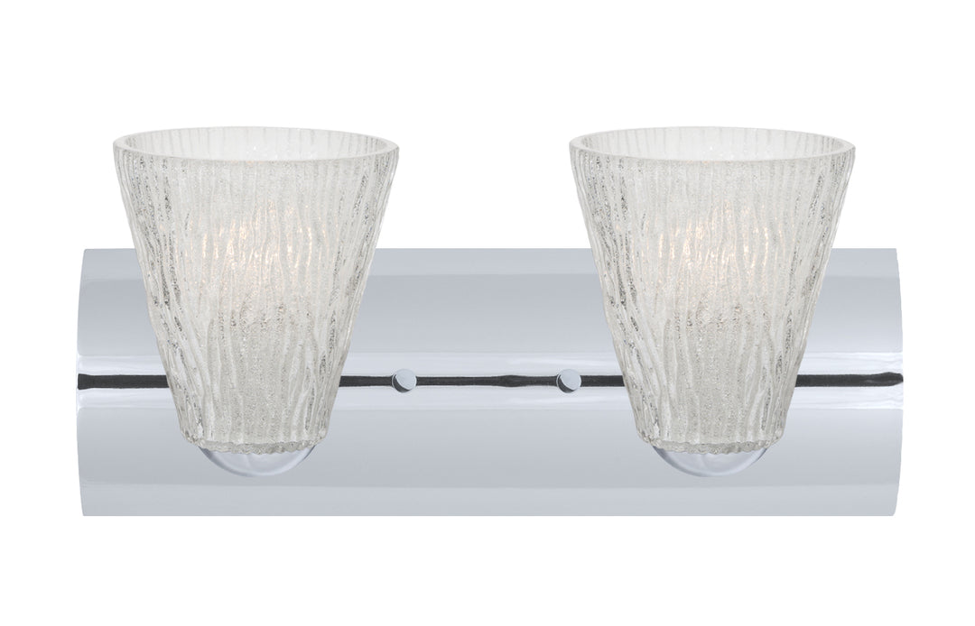 Besa Nico 2WZ-NICO5GL-CR Bath Vanity Light 15 in. wide - Chrome