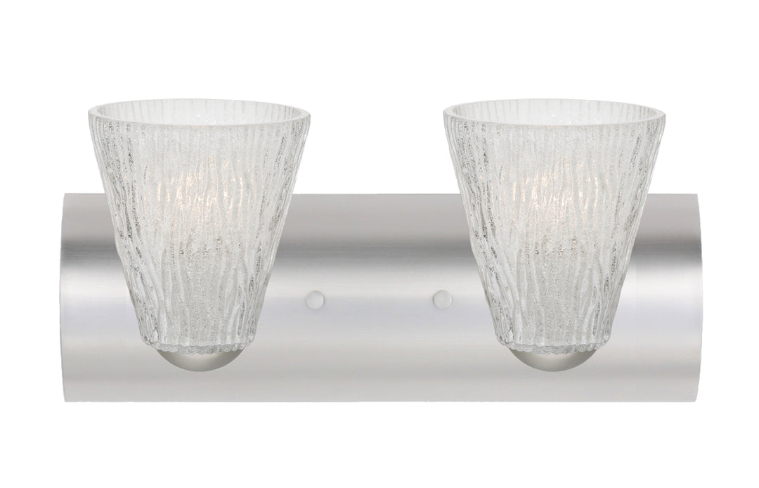 Besa Nico 2WZ-NICO5GL-SN Bath Vanity Light 15 in. wide - Satin Nickel