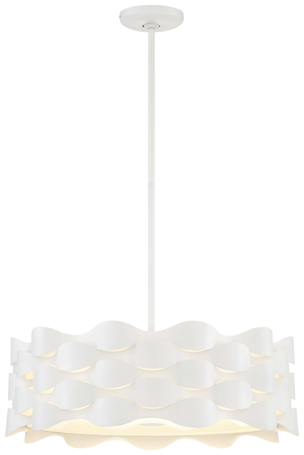 George Kovacs Coastal Current P1304-655-L Pendant Light - Sand White