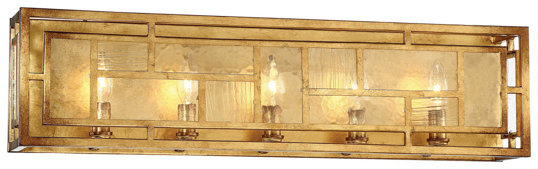 Metropolitan Edgemont Park N1475-293 Bath Vanity Light 29 in. wide - Pandora Gold Leaf