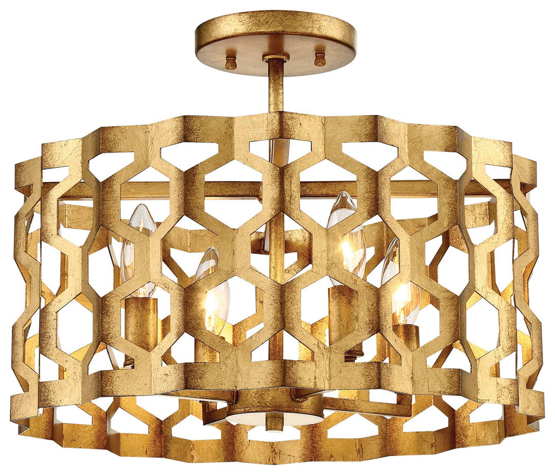 Metropolitan Coronade N6772-293 Ceiling Light - Pandora Gold Leaf