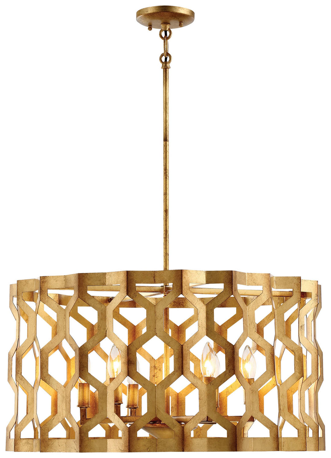 Metropolitan Coronade N6776-293 Pendant Light - Pandora Gold Leaf