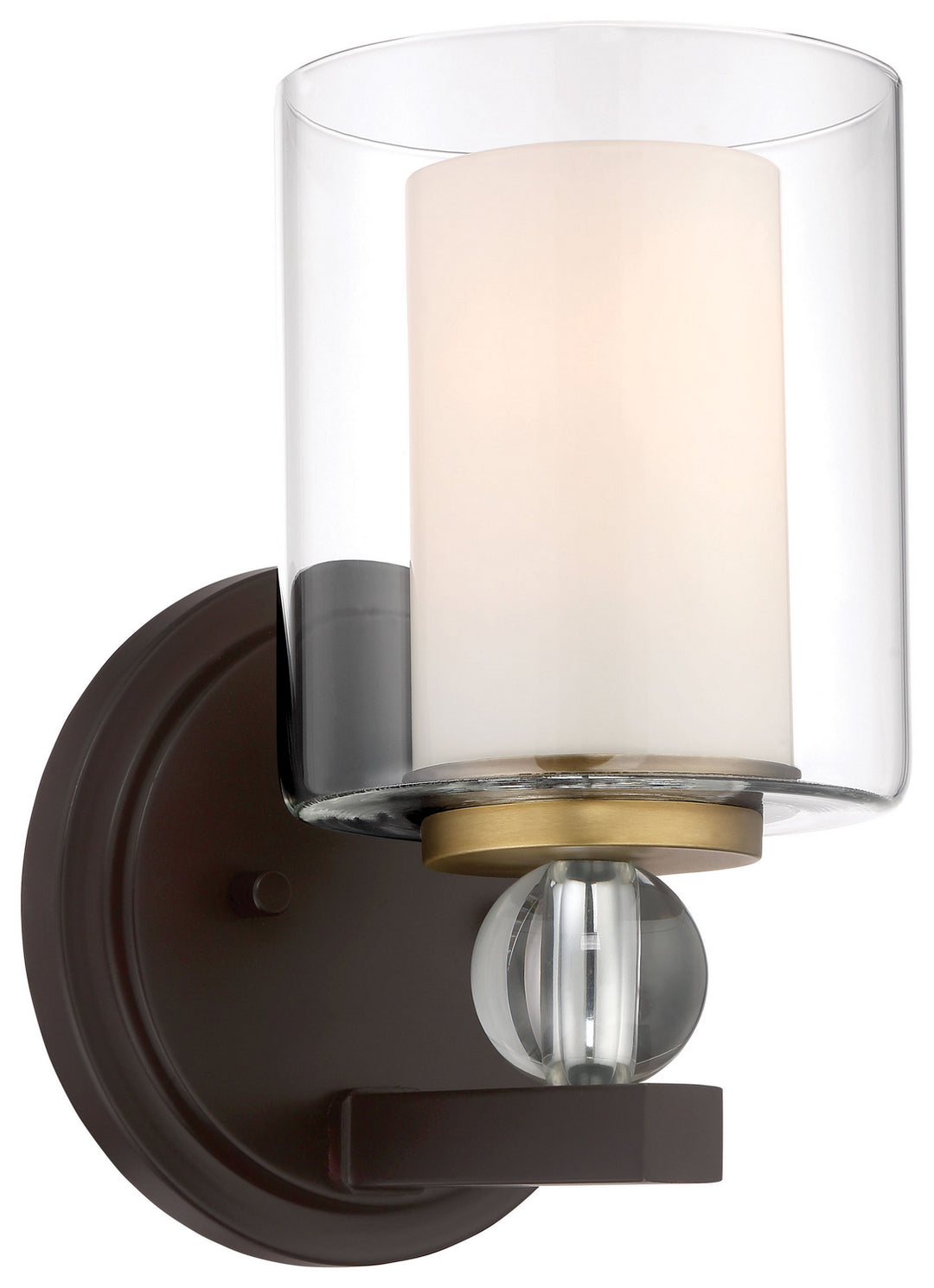 Minka-Lavery Studio 5 3071-416 Wall Light - Painted Bronze W/Natural Brush