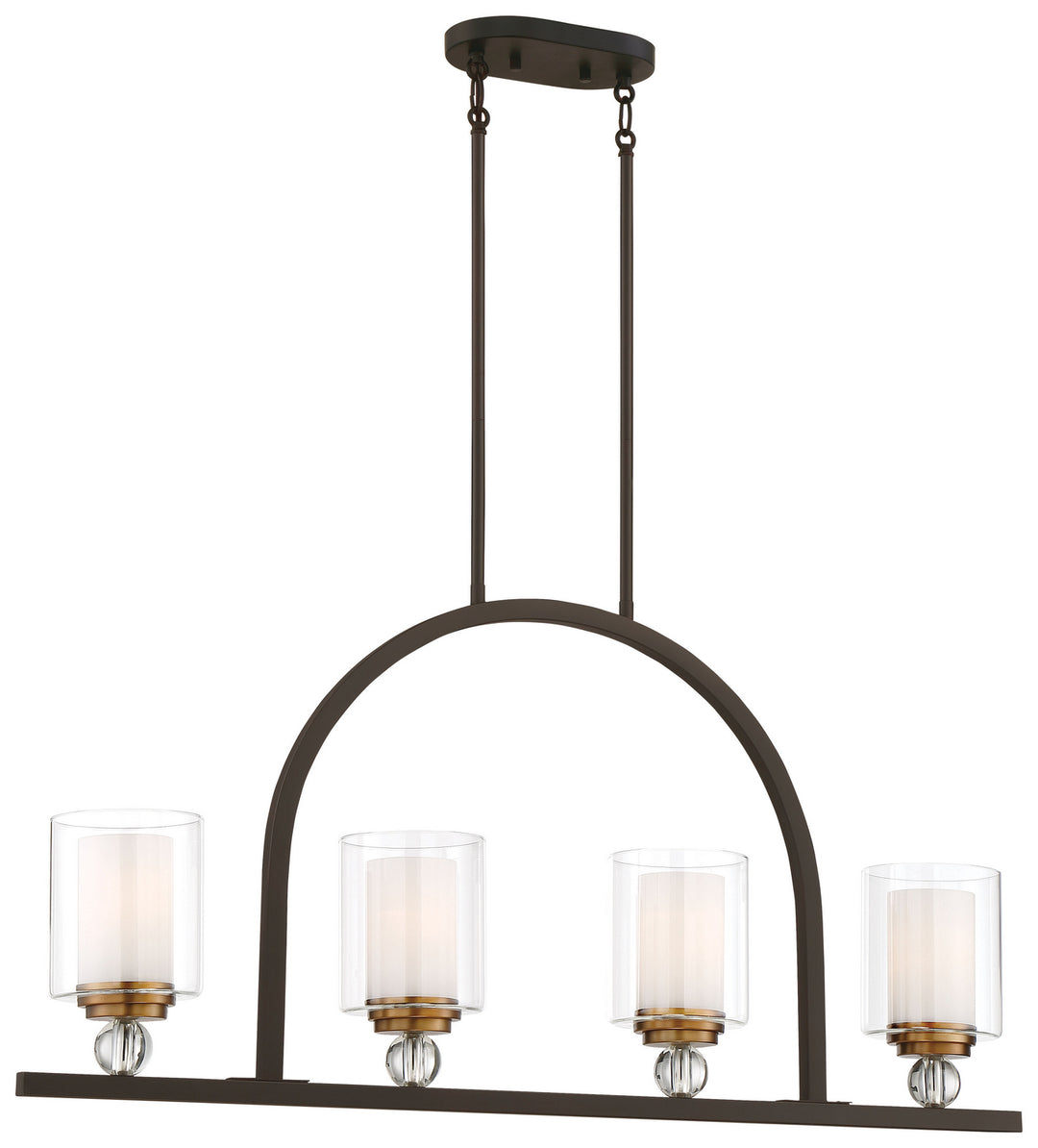 Minka-Lavery Studio 5 3074-416 Pendant Light - Painted Bronze W/Natural Brush