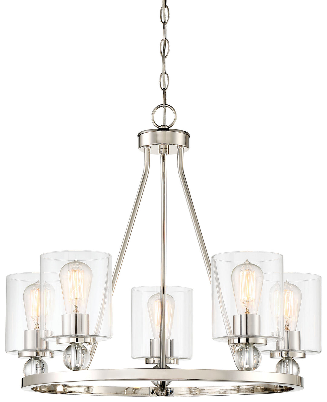 Minka-Lavery Studio 5 3075-613 Chandelier Light - Polished Nickel