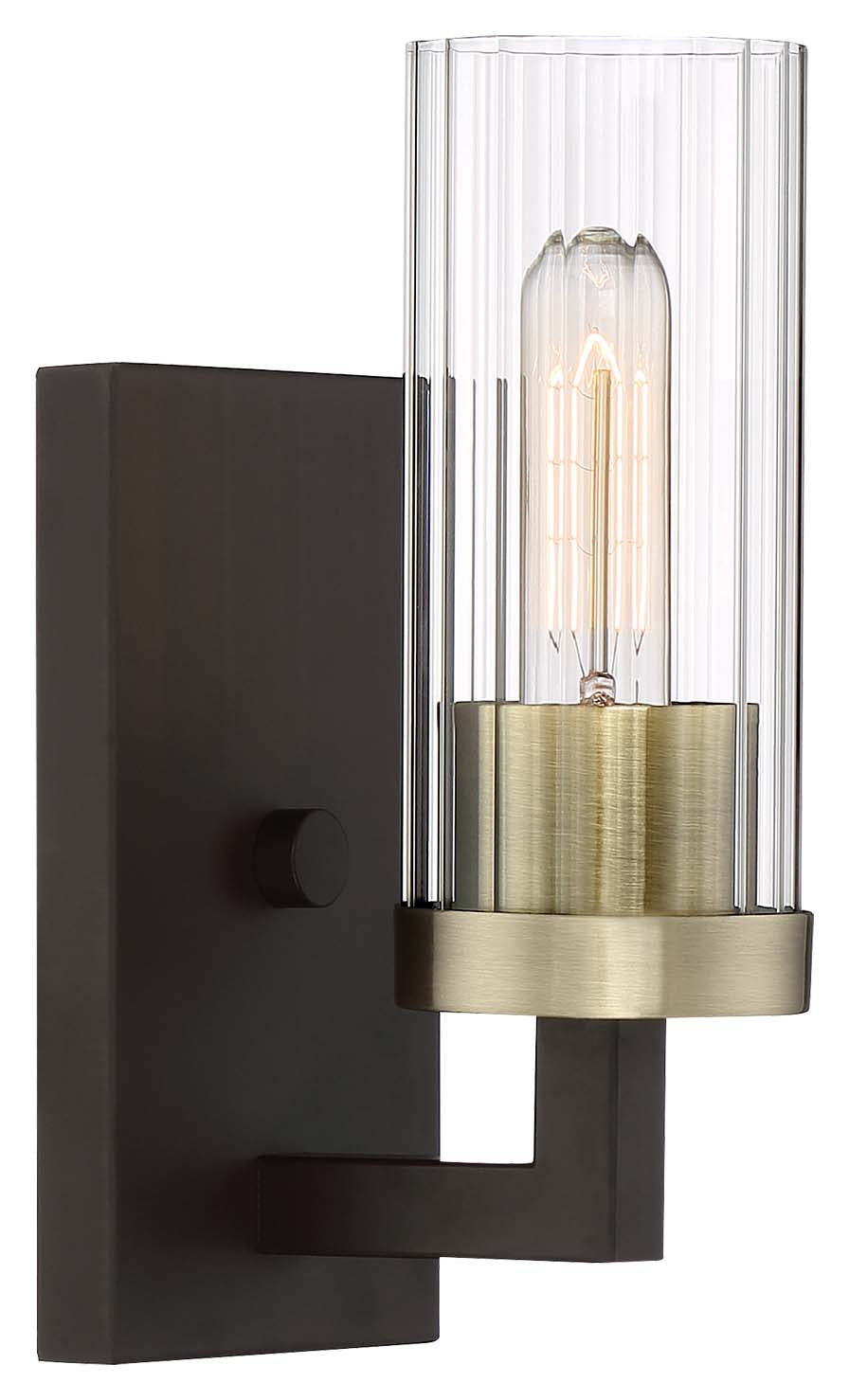 Minka-Lavery Ainsley Court 3041-560 Wall Light - Aged Kinston Bronze W/Brushed