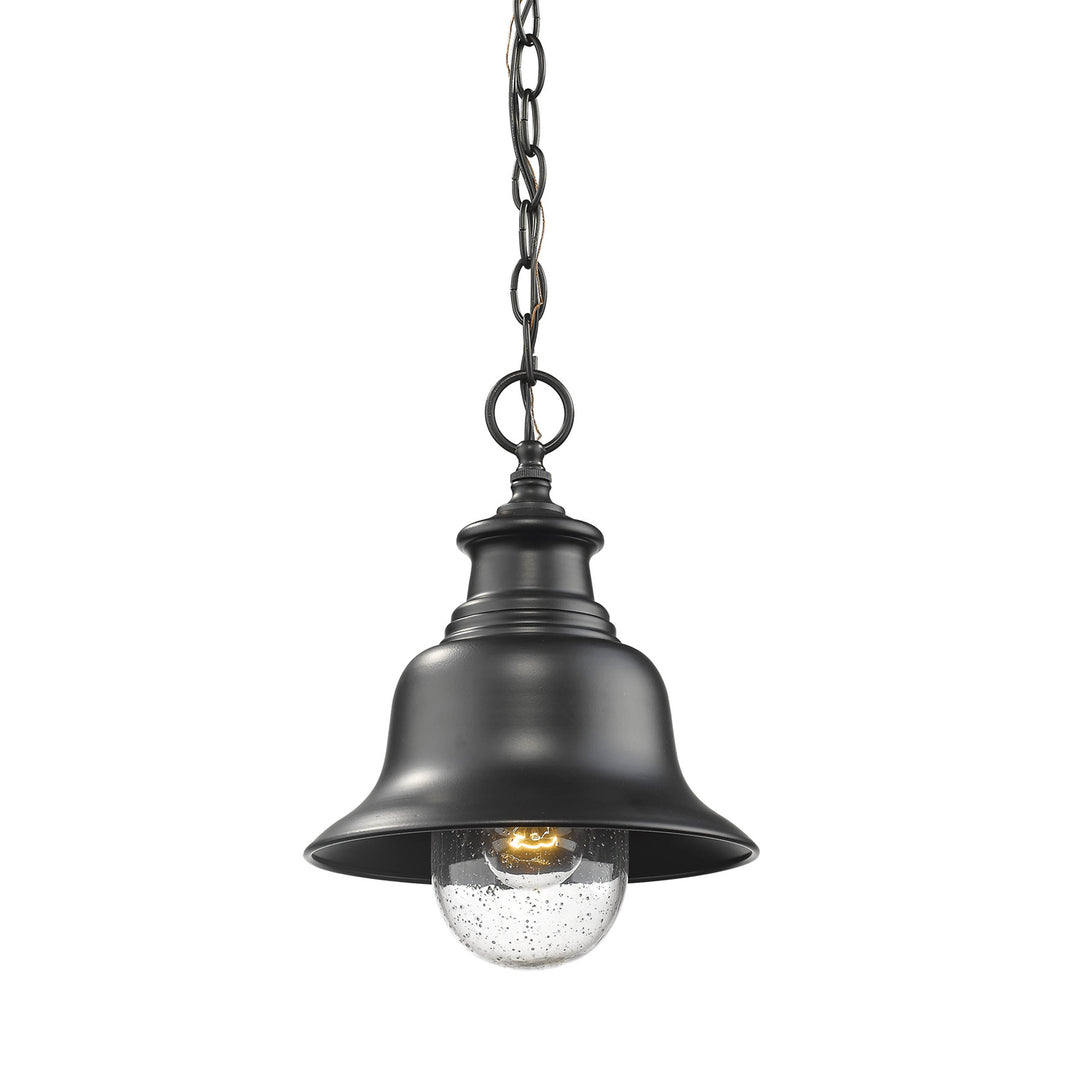 Millennium Lighting 2514-PBK Kings Bay One Light Outdoor Hanging Lantern Outdoor Black