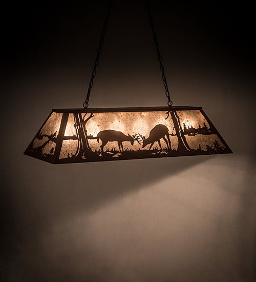 Meyda Tiffany Battling Bucks 79726 Pendant Light - Rust