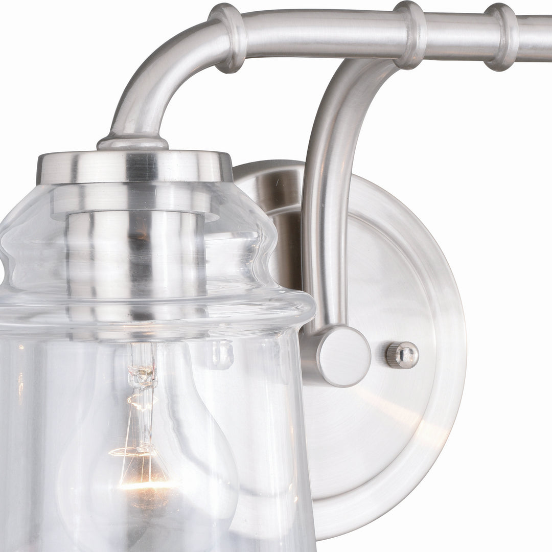Vaxcel Toledo W0240 Bath Vanity Light 15 in. wide - Satin Nickel