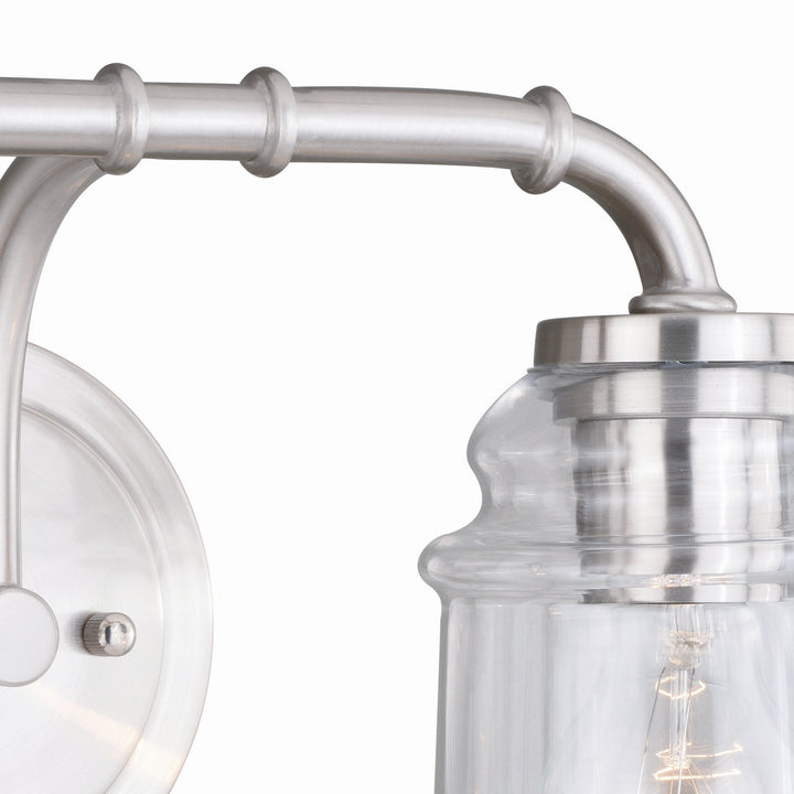 Vaxcel Toledo W0240 Bath Vanity Light 15 in. wide - Satin Nickel