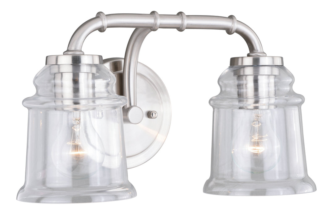 Vaxcel Toledo W0240 Bath Vanity Light 15 in. wide - Satin Nickel