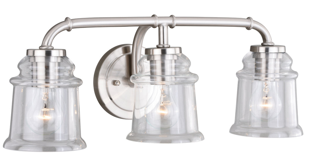 Vaxcel Toledo W0241 Bath Vanity Light 22 in. wide - Satin Nickel