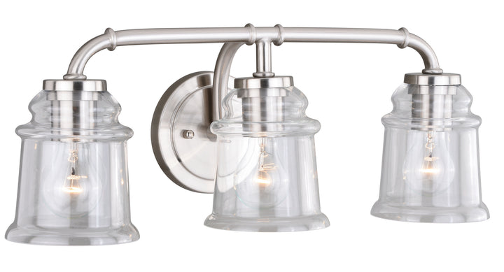 Vaxcel Toledo W0241 Bath Vanity Light 22 in. wide - Satin Nickel