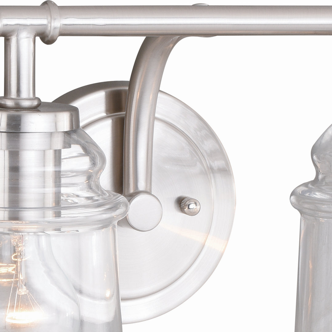 Vaxcel Toledo W0242 Bath Vanity Light 31 in. wide - Satin Nickel