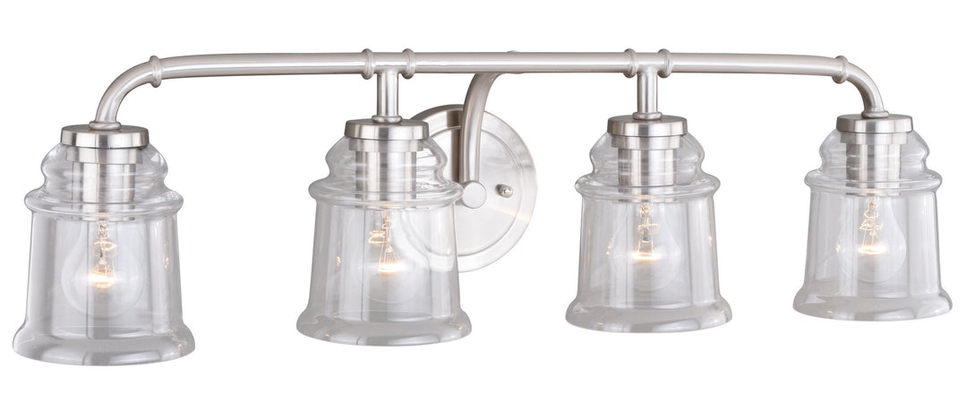 Vaxcel Toledo W0242 Bath Vanity Light 31 in. wide - Satin Nickel