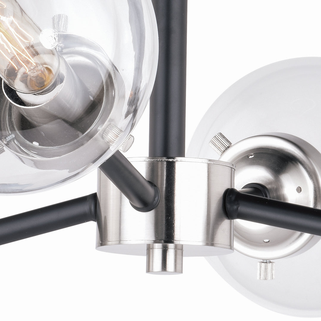 Vaxcel Orbit C0133 Ceiling Light - Satin Nickel and Oil Rubbed Bronze