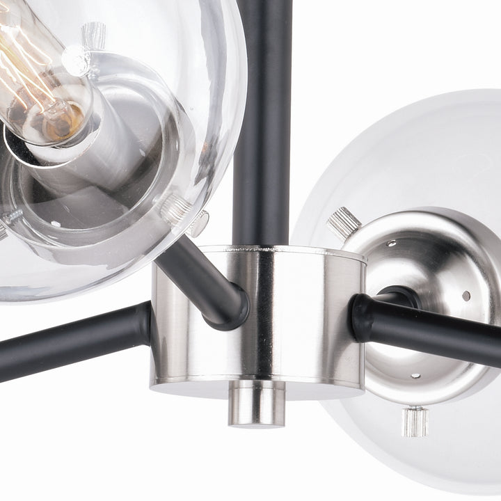Vaxcel Orbit C0133 Ceiling Light - Satin Nickel and Oil Rubbed Bronze