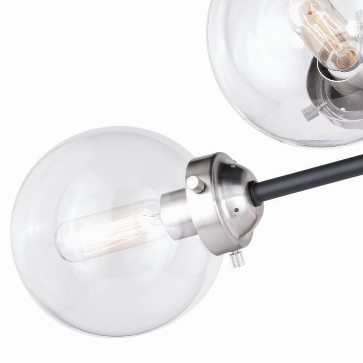 Vaxcel Orbit C0133 Ceiling Light - Satin Nickel and Oil Rubbed Bronze