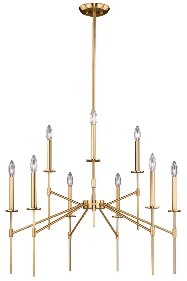 Vaxcel Kedzie H0180 Chandelier Light - Natural Brass
