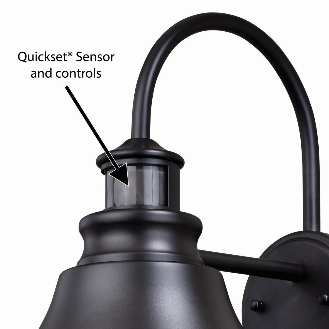 Vaxcel Lighting T0258 Delano One Light Motion Sensor Outdoor Wall Light Outdoor Bronze / Dark