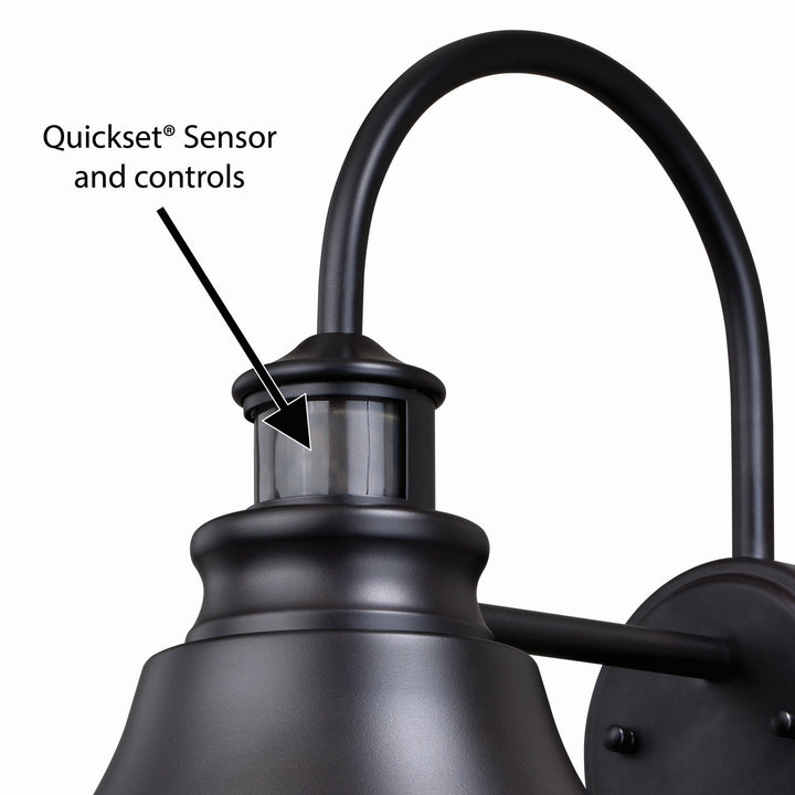 Vaxcel Lighting T0258 Delano One Light Motion Sensor Outdoor Wall Light Outdoor Bronze / Dark