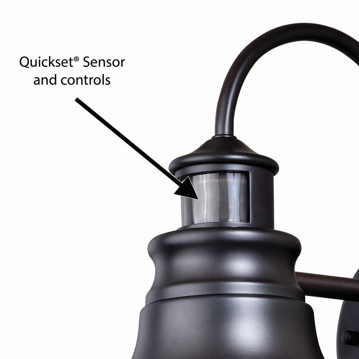Vaxcel Lighting T0259 Delano One Light Motion Sensor Outdoor Wall Light Outdoor Bronze / Dark