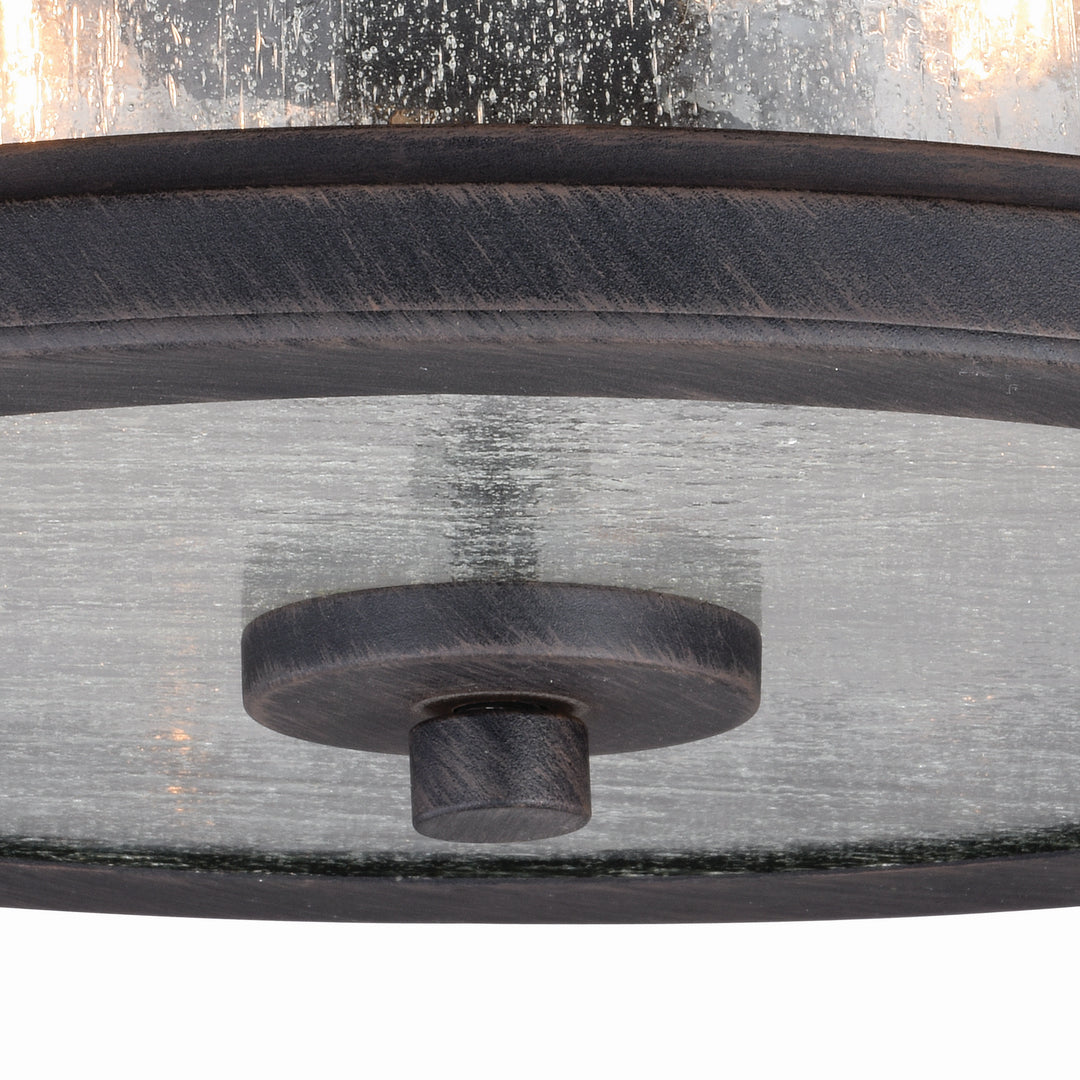 Vaxcel Lighting T0290 Cumberland Two Light Outdoor Flush Mount Outdoor Bronze / Dark