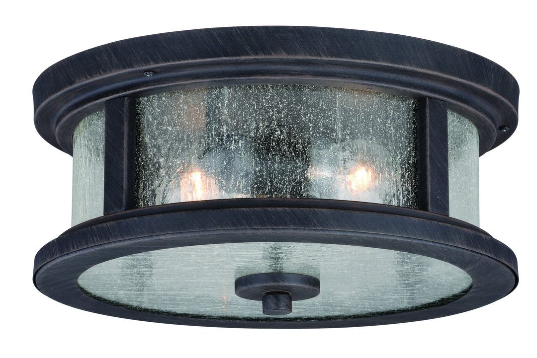 Vaxcel Lighting T0290 Cumberland Two Light Outdoor Flush Mount Outdoor Bronze / Dark