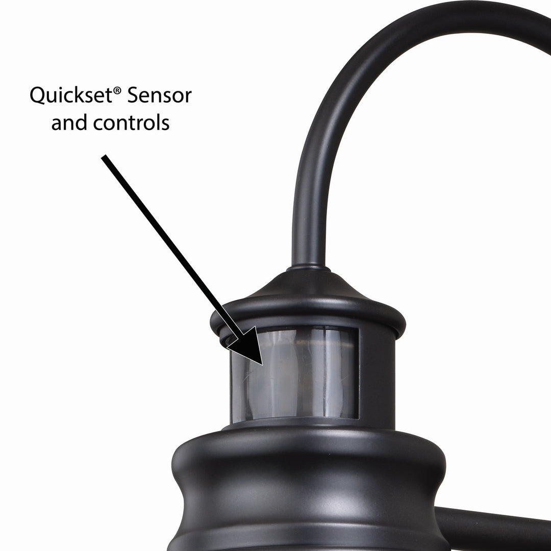 Vaxcel Lighting T0291 Delano One Light Motion Sensor Outdoor Wall Light Outdoor Bronze / Dark