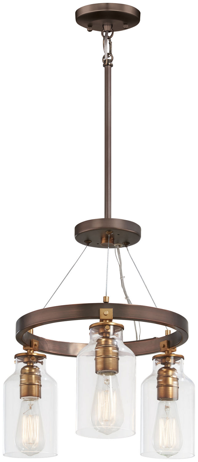Minka-Lavery Morrow 4553-588 Ceiling Light - Harvard Court Bronze W/Gold Hi