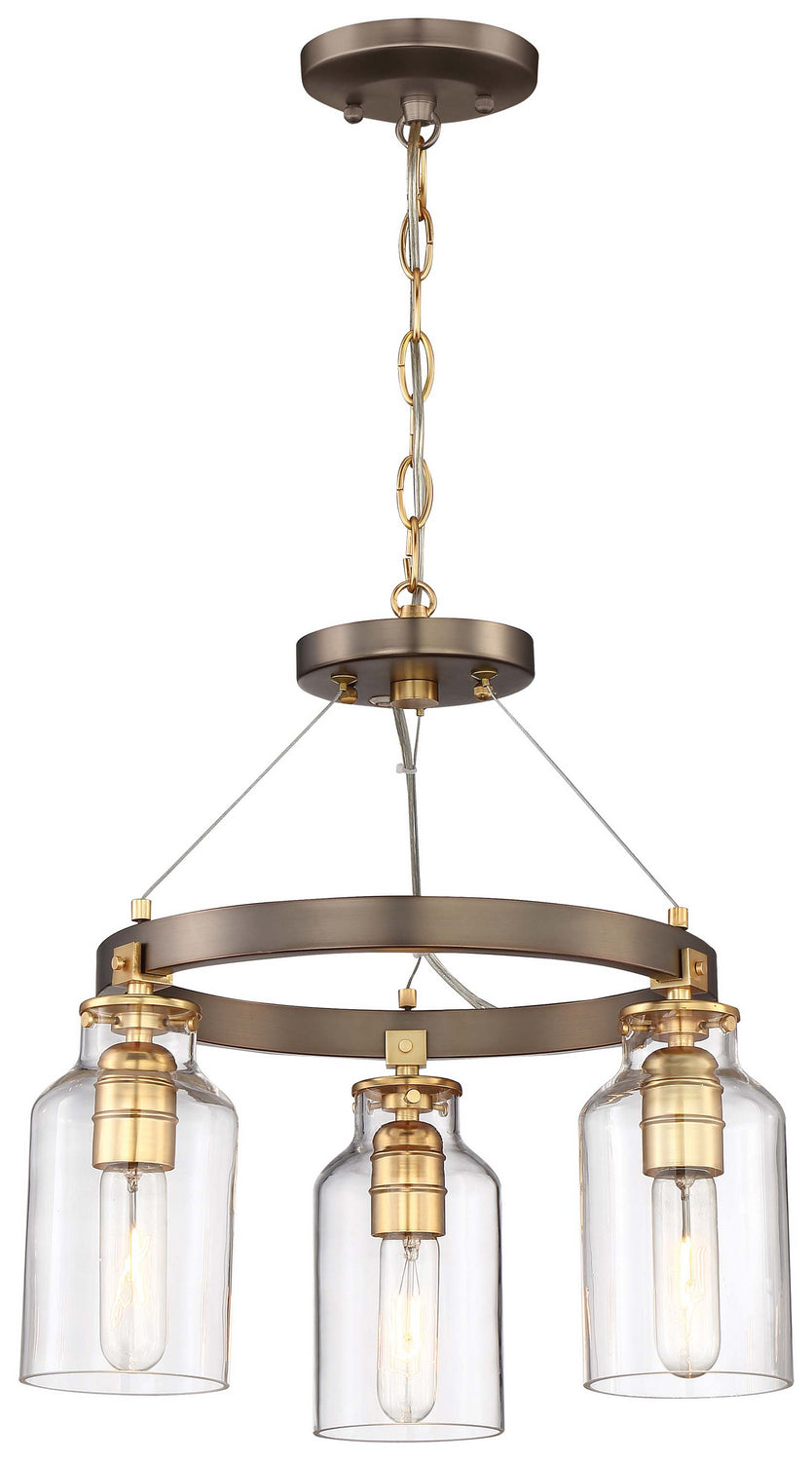 Minka-Lavery Morrow 4553-588 Ceiling Light - Harvard Court Bronze W/Gold Hi