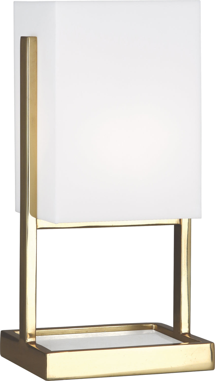 Robert Abbey Lighting 195 Nikole Lamp Modern Brass And White Marble