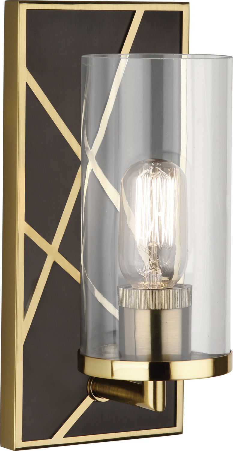 Robert Abbey Michael Berman Bond 533 Wall Sconce Light - Deep Patina Bronze w/ Modern Brass