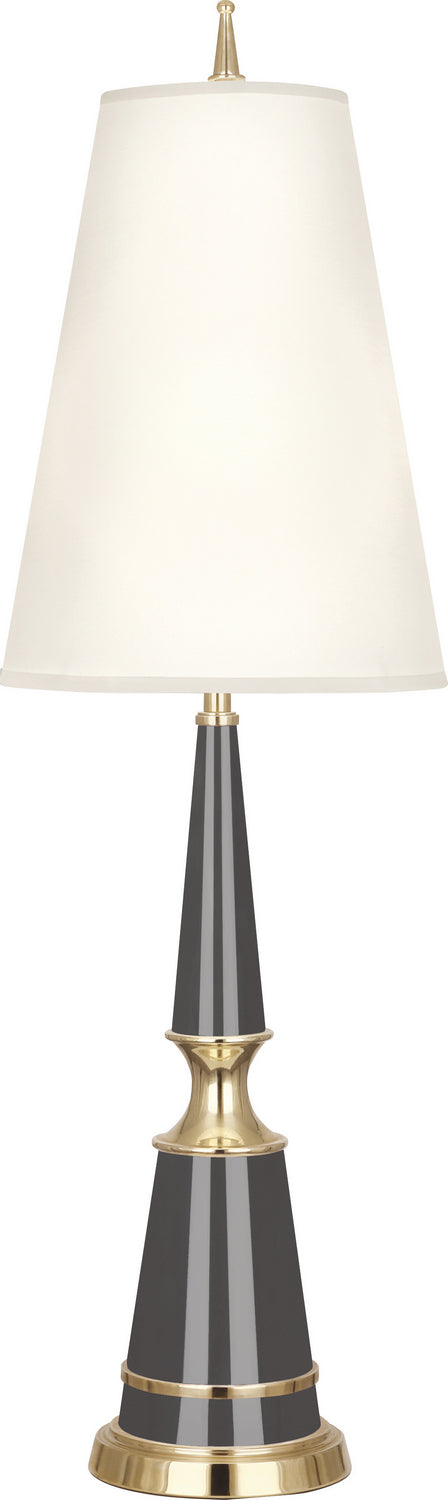 Robert Abbey Lighting A901X Jonathan Adler Versailles Lamp Ash Lacquered Paint W/Modern Brass